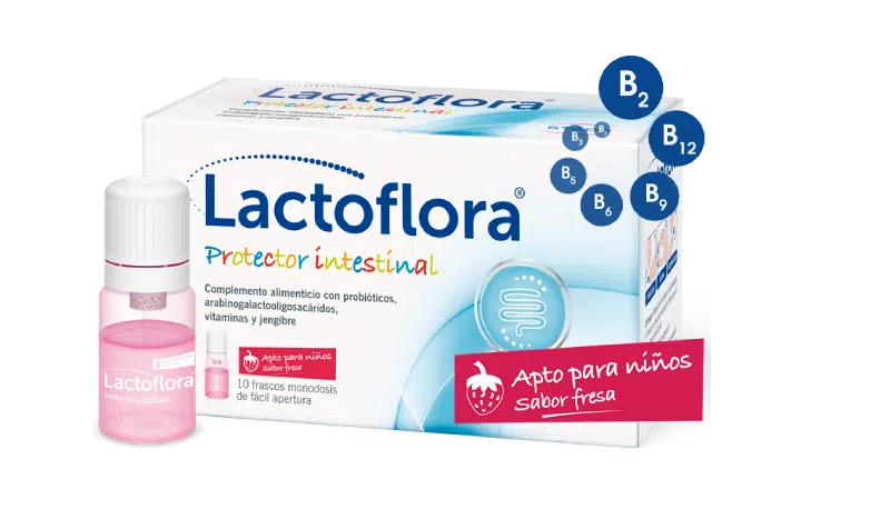 PROTECTOR INTESTINAL INFANTIL FRESA LACTOFLORA 10 VIALES