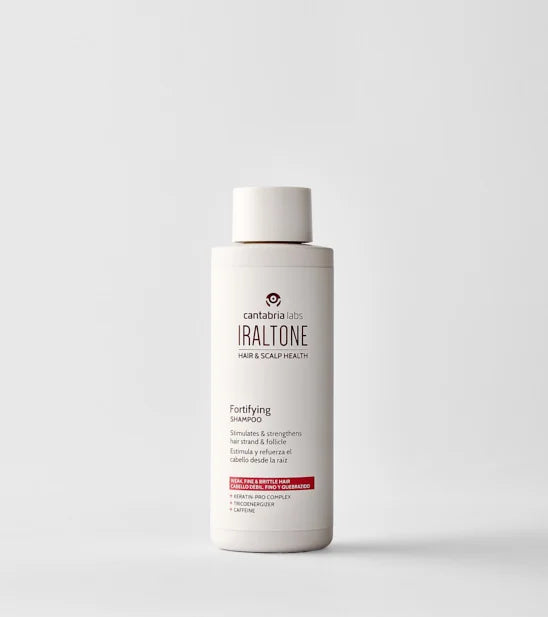 Iraltone Champú Fortificante 200ml para cabello debilitado y caída. Estimula el crecimiento, fortalece la queratina y revitaliza la fibra capilar.