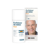 Frasco de 50 ml de Isdin Eryfotona AK-NMSC Fluido SPF100+ para la prevención y el tratamiento adyuvante de la queratosis actínica.