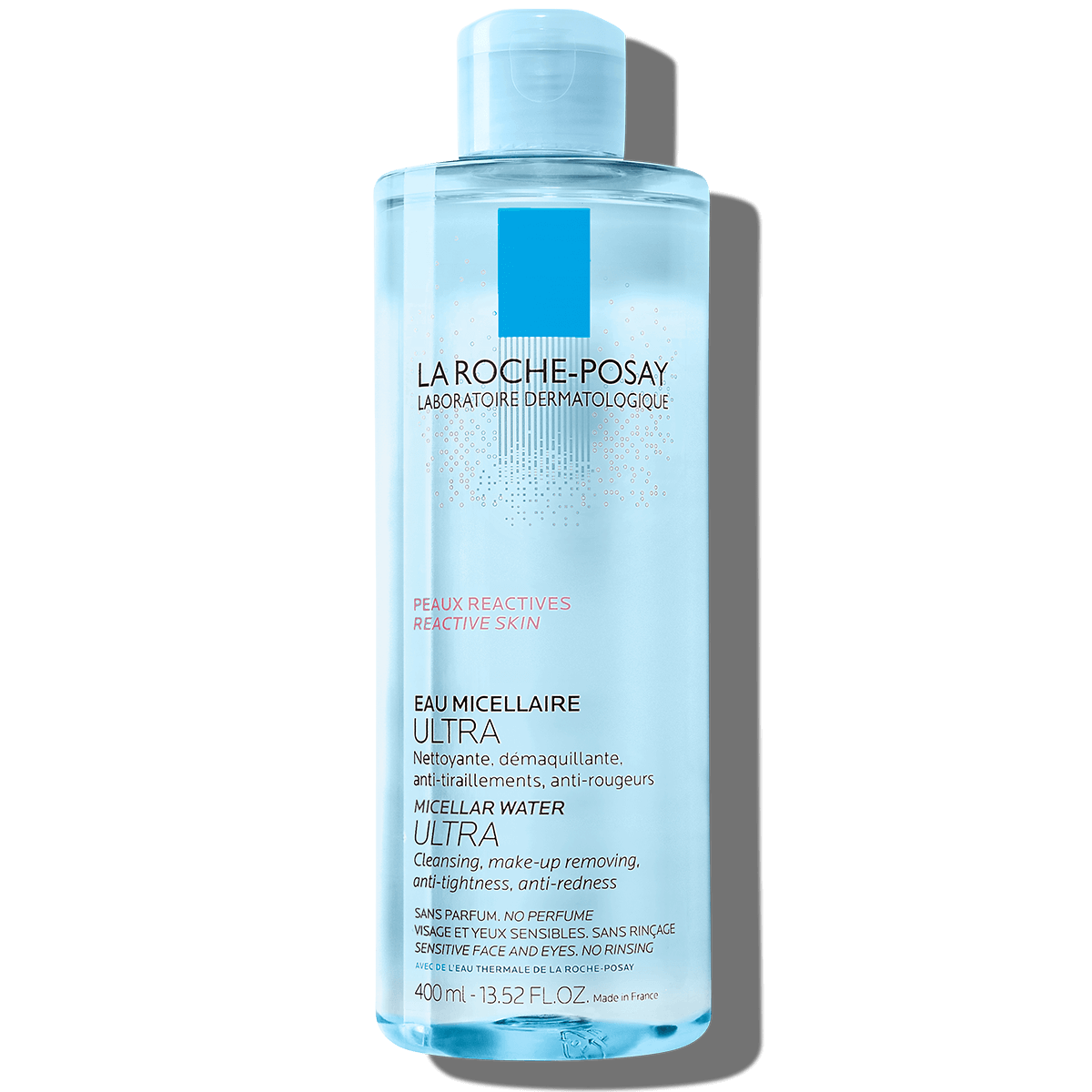 La Roche-Posay Agua Micelar Ultra Piel Reactiva 400 ml para limpieza facial de piel sensible y reactiva