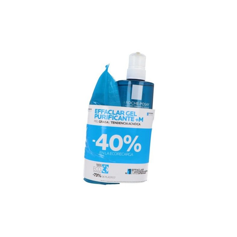 EFFACLAR PACK GEL 400ML + RECAMBIO DTO LA ROCHE POSAY