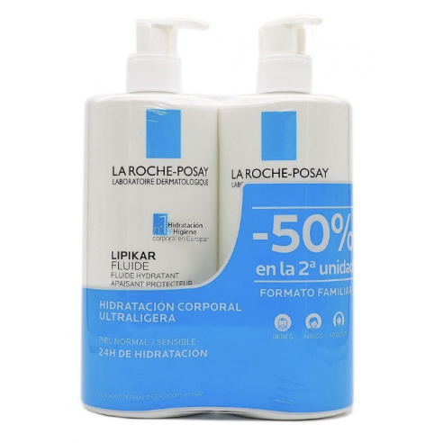DUPLO LIPIKAR FLUIDO HIDRATANTE CORPORAL 2ª UNIDAD 50% DTO