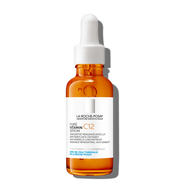 Frasco de 30 ml de La Roche Posay Pure Vitamin C12 Serum, tratamiento antioxidante con vitamina C pura para corregir arrugas y mejorar la luminosidad.