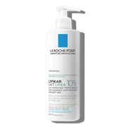 La Roche Posay Lipikar Urea 10% leche corporal hidratante para piel seca y áspera, con dosificador 400ml.