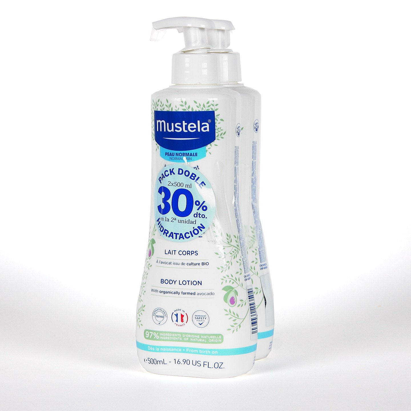 DUPLO HYDRA BEBE 2X500 ML MUSTELA