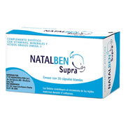Natalben Supra 30 cápsulas, complemento nutricional esencial para el embarazo con DHA certificado IFOS.