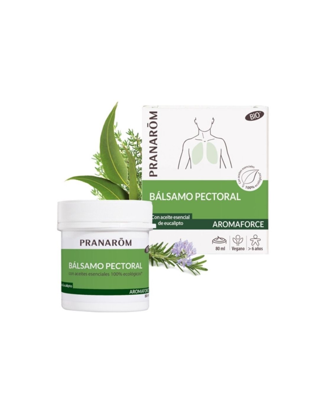 AROMAFORCE BALSAMO PECTORAL 80ML PRANAROM