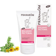 Bálsamo pectoral Pranarom PranaBB para bebés a partir de 5 kg, formulado con aceites esenciales para facilitar la respiración y calmar mediante masaje.