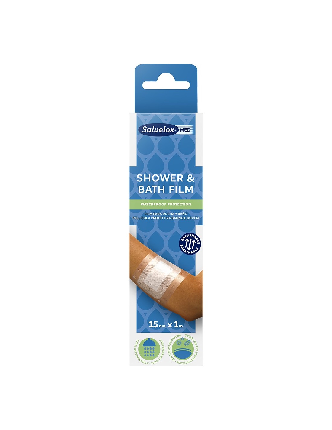 SALVELOX MED SHOWER & BATH FILM APOSITO ADHESIVO 1 UNIDAD 1