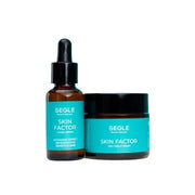 Pack promocional de Segle Skin Factor que incluye el sérum regenerador y la crema facial nutritiva con colágeno marino y silicio orgánico.