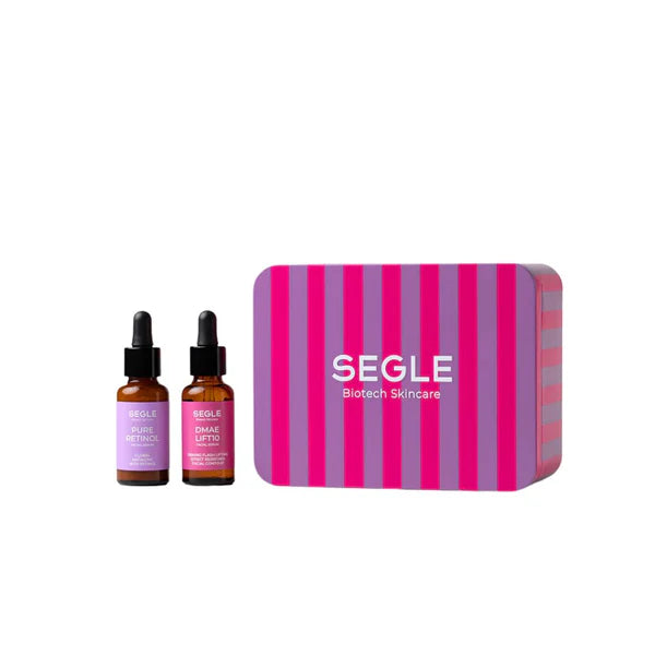 Pack de tratamiento antiedad Segle con sérum DMAE Lift 10 y sérum Pure Retinol.