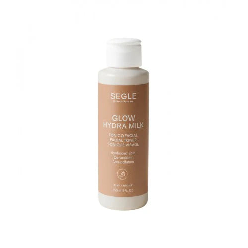 Tónico facial tipo leche Segle Hydramilk Glow con textura ligera, sin alcohol, que hidrata intensamente y aporta un efecto glow.