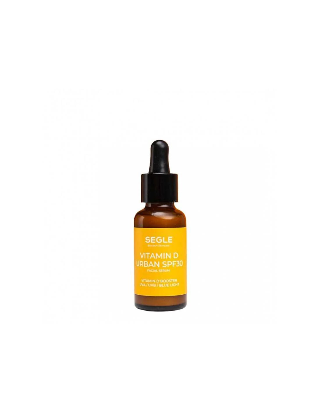 Sérum facial Segle Vit D Urban con protección solar SPF30, activadores de vitamina D y escudo frente a la luz azul y polución.
