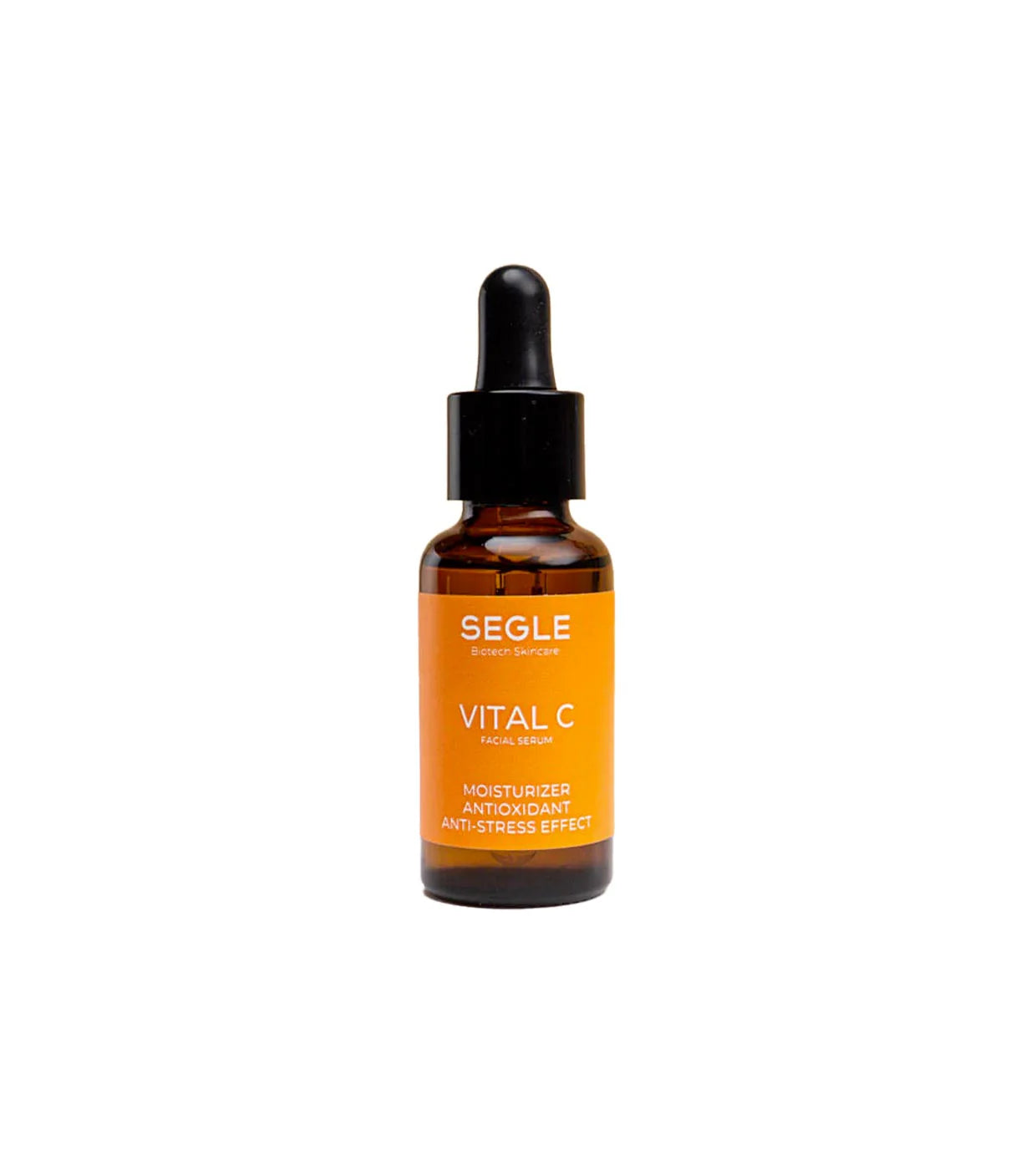 Frasco de Segle Vital C Sérum Facial de 30ml, un iluminador y unificador de tono con vitamina C y ácido hialurónico.