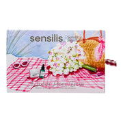 Caja del pack Sensilis Peptides AR con bálsamo de 50 ml y sérum exfoliante Prep4+ Drops de 14 ml, tratamiento antiedad, reafirmante y renovador para pieles sensibles.