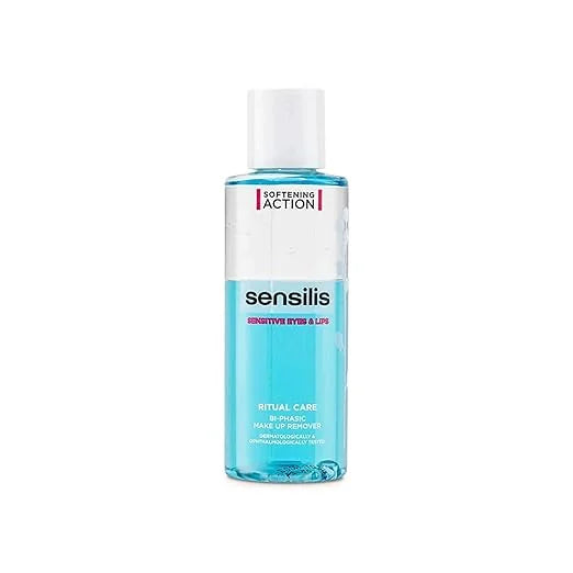 Sensilis Desmaquillante Bifásico Ritual Care 150ml para ojos y labios sensibles, elimina maquillaje waterproof