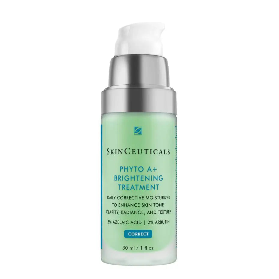 Emulsión Phyto A+ Brightening Treatment de Skinceuticals para calmar rojeces, reducir grasa y mejorar la luminosidad y textura de la piel facial.