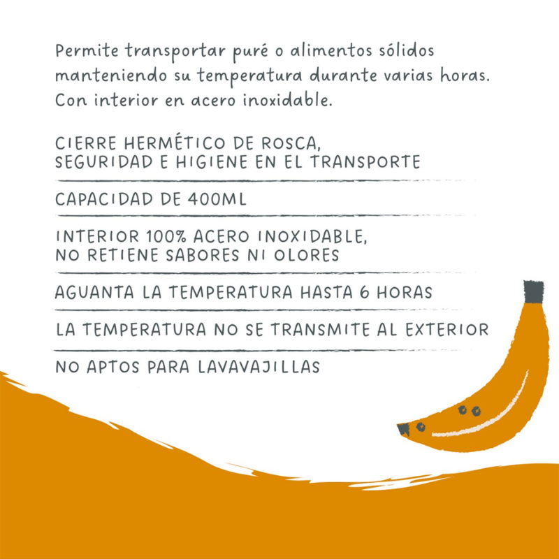 TERMO PAPILLA SUAVINEX 400ML GRIS