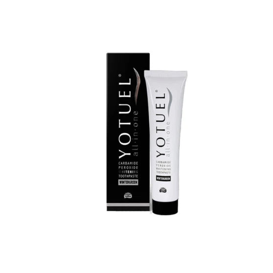 Dentífrico blanqueador YOTUEL All in One Wintergreen para uso diario